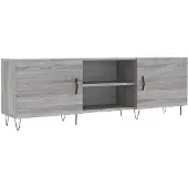 vidaXL Tv-meubel 150x30x50 cm bewerkt hout grijs sonoma eikenkleurig