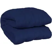 vidaXL Verzwaringsdeken 220x230 cm 15 kg stof blauw