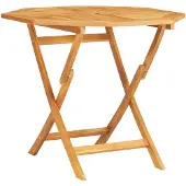 vidaXL Tuintafel inklapbaar 85x85x76 cm massief teakhout