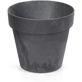 Prosperplast Bloempot - betonlook - antraciet - kunststof - 25 cm - Plantenpotten