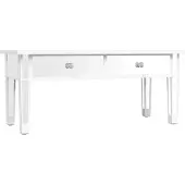 vidaXL Salontafel gespiegeld 106x45x45 cm bewerkt hout en glas