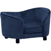 vidaXL Hondenbank 69x49x40 cm pluche blauw