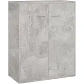 vidaXL Dressoir 60x30x75 cm bewerkt hout betongrijs