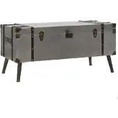 vidaXL Salontafel 102x51x47,5 cm MDF en aluminium