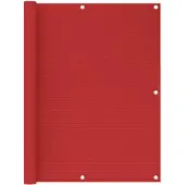 vidaXL Balkonscherm 120x400 cm HDPE rood