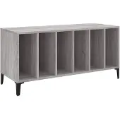 vidaXL Platenkast 100x38x48 cm bewerkt hout grijs sonoma eikenkleurig