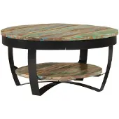 vidaXL Salontafel 65x32 cm massief gerecycled hout