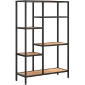 vidaXL Boekenkast 80x30x120 cm staal en bewerkt hout