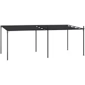vidaXL Paviljoen met uitschuifbaar dak, 600x300x233 cm, antraciet
