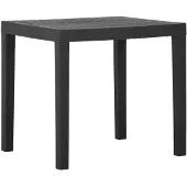 vidaXL Tuintafel 79x65x72 cm kunststof grijs
