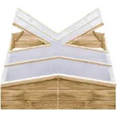 vidaXL Kas, 2 stuks, geïmpregneerd grenenhout, 200x50x35 cm