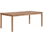 vidaXL Tuintafel 200x100x77 cm massief teakhout