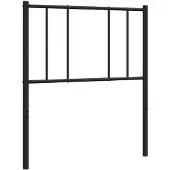 vidaXL Vervangend hoofdbord 90 cm metaal zwart
