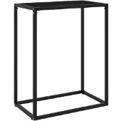 vidaXL Wandtafel 60x35x75 cm gehard glas zwart