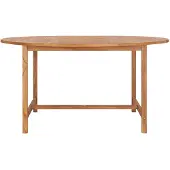 vidaXL Tuintafel 150x76 cm massief teakhout