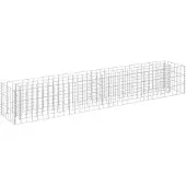 vidaXL Gabion plantenbak verhoogd 180x30x30 cm gegalvaniseerd staal