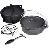 DKD Home Decor Hollandsche oven van 5,6 liter met accessoires
