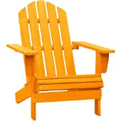vidaXL Adirondack tuinstoel, massief grenenhout, oranje