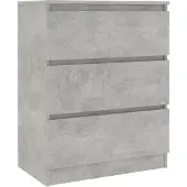 vidaXL Dressoir 60x35x76 cm bewerkt hout betongrijs