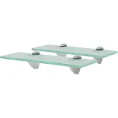 vidaXL Schappen zwevend 2 st 30x10 cm 8 mm glas