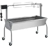 vidaXL Draaispit barbecue met elektrische motor