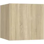 vidaXL Tv-wandmeubel 30,5x30x30 cm sonoma eikenkleurig