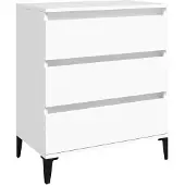 vidaXL Dressoir, wit, 60x35x70 cm, houtvezel