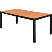 vidaXL Tuintafel 185x90x74 cm HKC aluminium bruin online kopen