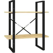 vidaXL Boekenkast met 2 schappen 60x30x70 cm massief grenenhout