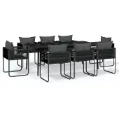 vidaXL Tuinset, zitgroep, set voor de tuin, eethoek voor buiten