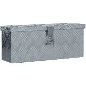 vidaXL Doos 48,5x14x20 cm aluminium zilverkleurig online kopen