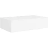 vidaXL Wandschappen 2 st met lade 40x23,5x10 cm MDF wit