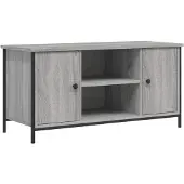 vidaXL Tv-meubel 100x40x50 cm bewerkt hout grijs sonoma eikenkleurig