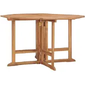 vidaXL Tuintafel inklapbaar 110x110x75 cm massief teakhout