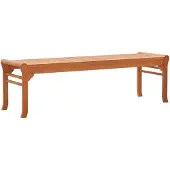 vidaXL Tuinbank 3-zits 150 cm massief eucalyptushout