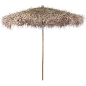 vidaXL Parasol van bamboe met dak van bananenbladeren 210 cm