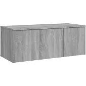vidaXL Tv-meubel 80x34x30 cm bewerkt hout grijs sonoma eikenkleurig