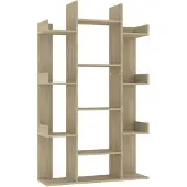 vidaXL Boekenkast 86x25,5x140 cm bewerkt hout sonoma eikenkleurig