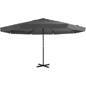 vidaXL Tuinparasol met aluminium paal 500 cm antraciet