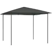 vidaXL Paviljoen, 3x3x2,6 meter, antraciet, 160 g/m²