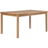 vidaXL Tuintafel 150x90x77 cm massief teakhout
