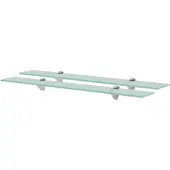 vidaXL Schappen zwevend 2 st 70x10 cm 8 mm glas
