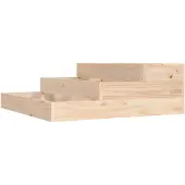 vidaXL Plantenbak 78x78x27 cm massief grenenhout