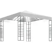 vidaXL Tuincentrale met LED-lichtketting, 3x3 meter, wit