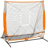 vidaXL Honkbaltrainingsnet 174x76x158,5 cm zwart
