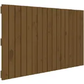 vidaXL Wandhoofdbord 108x3x60 cm massief grenenhout honingbruin