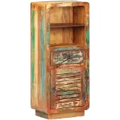 vidaXL Hoge kast 45x32x110 cm massief gerecycled hout