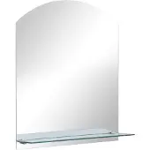 vidaXL Wandspiegel met schap 30x50 cm gehard glas