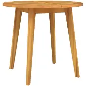 vidaXL Tuintafel Ø85x75 cm massief acaciahout