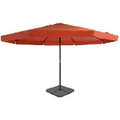 vidaXL Parasol met draagbare voet terracotta